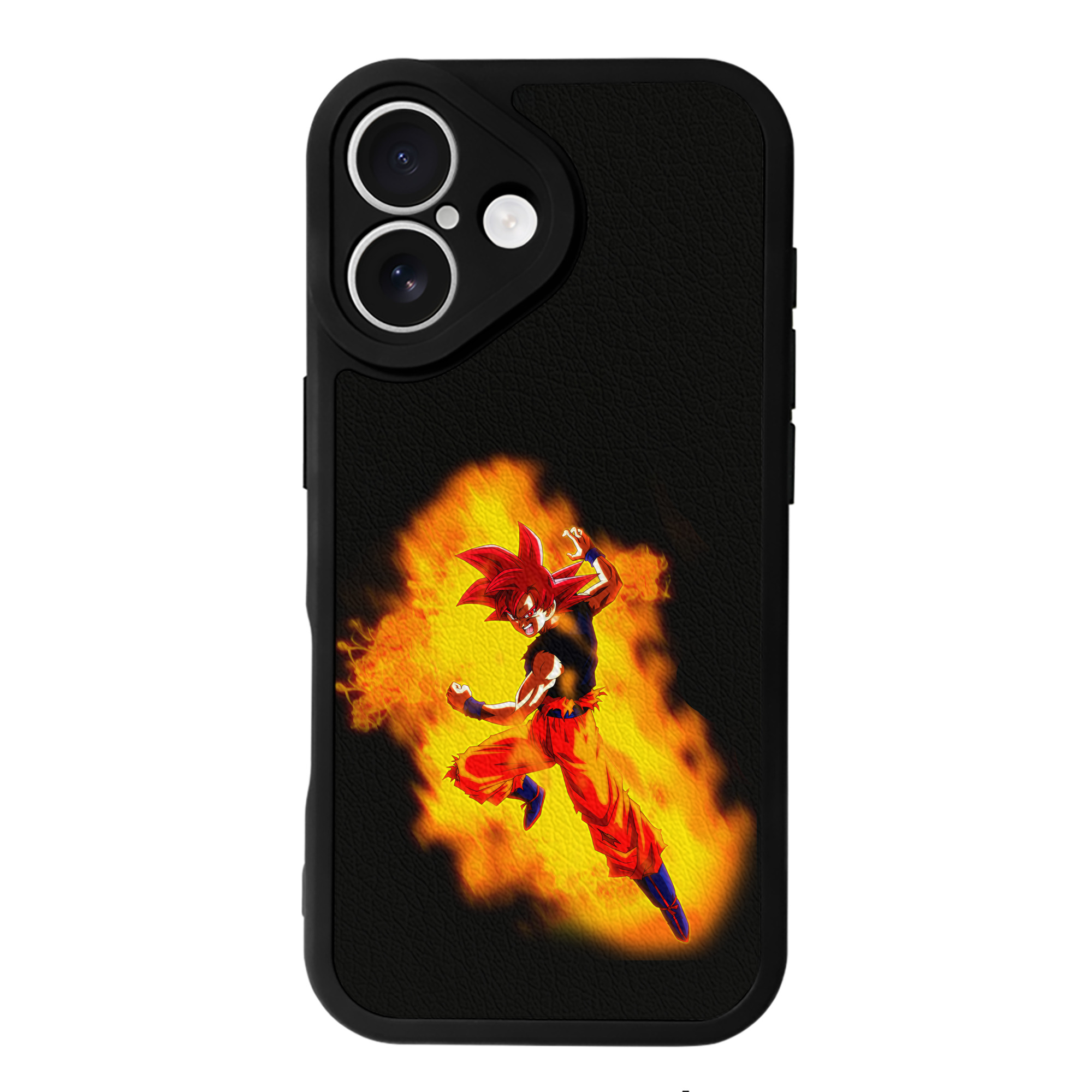 （画像用） ドラゴンボール 孫悟空（そん ごくう）Son Goku カカロット DRAGON BALL Kakarotto 【iPhone 16シリーズ対応】シリコンスマホケース（レザー調） 材質：シリコン